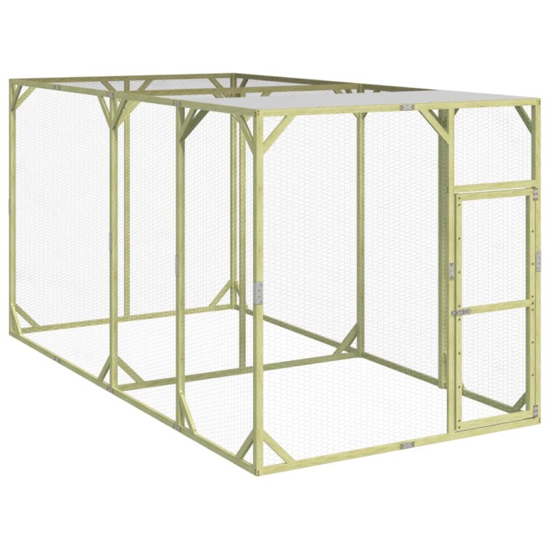 vidaXL Gallinero madera maciza de pino impregnada 200x400x200 cm vidaXL Gallinero madera maciza de pino impregnada 200x400x200 cm