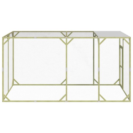 vidaXL Gallinero madera maciza de pino impregnada 200x400x200 cm