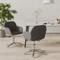 vidaXL Sillas de comedor giratorias 2 unidades tela gris oscuro vidaXL Sillas de comedor giratorias 2 unidades tela gris oscuro