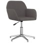 vidaXL Sillas de comedor giratorias 2 unidades tela gris oscuro vidaXL Sillas de comedor giratorias 2 unidades tela gris oscuro