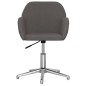 vidaXL Sillas de comedor giratorias 2 unidades tela gris oscuro vidaXL Sillas de comedor giratorias 2 unidades tela gris oscuro