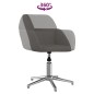 vidaXL Sillas de comedor giratorias 2 unidades tela gris oscuro vidaXL Sillas de comedor giratorias 2 unidades tela gris oscuro