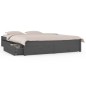 vidaXL Estructura de cama con cajones gris 140x200 cm vidaXL Estructura de cama con cajones gris 140x200 cm