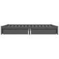 vidaXL Estructura de cama con cajones gris 140x200 cm vidaXL Estructura de cama con cajones gris 140x200 cm