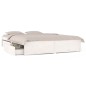vidaXL Estructura de cama con cajones doble blanco 135x190 cm vidaXL Estructura de cama con cajones doble blanco 135x190 cm
