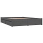 vidaXL Estructura de cama con cajones gris 150x200 cm vidaXL Estructura de cama con cajones gris 150x200 cm