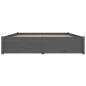 vidaXL Estructura de cama con cajones gris 150x200 cm vidaXL Estructura de cama con cajones gris 150x200 cm