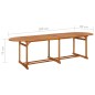 vidaXL Juego de comedor de jardín 13 piezas con cojines gris