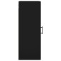 vidaXL Armario de pared negro 34,5x34x90 cm