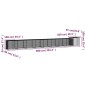 vidaXL Jaula de gallinas acero galvanizado antracita 900x91x100 cm vidaXL Jaula de gallinas acero galvanizado antracita 900x91x100 cm