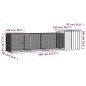 vidaXL Jaula de gallinas acero galvanizado antracita 400x91x100 cm vidaXL Jaula de gallinas acero galvanizado antracita 400x91x100 cm