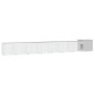 vidaXL Gallinero de acero galvanizado gris 700x91x100 cm vidaXL Gallinero de acero galvanizado gris 700x91x100 cm