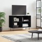 vidaXL Mueble de TV madera de ingeniería negro 69,5x30x50 cm