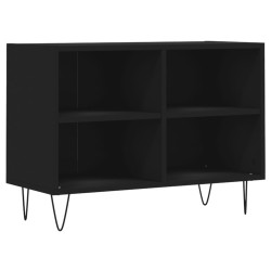 vidaXL Mueble de TV madera de ingeniería negro 69,5x30x50 cm