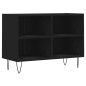 vidaXL Mueble de TV madera de ingeniería negro 69,5x30x50 cm