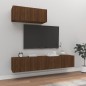 vidaXL Set de muebles para TV 3 pzas madera contrachapada roble marrón vidaXL Set de muebles para TV 3 pzas madera contrachapada roble marrón