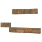 vidaXL Set de muebles de TV 5 pzas madera contrachapada roble ahumado vidaXL Set de muebles de TV 5 pzas madera contrachapada roble ahumado