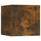 vidaXL Juego de mueble TV 7 piezas madera contrachapada roble ahumado