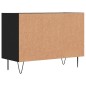 vidaXL Mueble de TV madera de ingeniería negro 69,5x30x50 cm