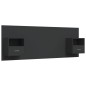 vidaXL Cabecero de cama con mesitas madera contrachapada negro vidaXL Cabecero de cama con mesitas madera contrachapada negro