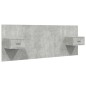 vidaXL Cabecero de cama con mesitas madera contrachapada gris hormigón vidaXL Cabecero de cama con mesitas madera contrachapada gris hormigón