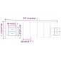 vidaXL Cabecero de cama y mesitas madera contrachapada gris hormigón vidaXL Cabecero de cama y mesitas madera contrachapada gris hormigón