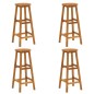 vidaXL Juego muebles de bar de jardín 5 piezas madera maciza de acacia vidaXL Juego muebles de bar de jardín 5 piezas madera maciza de acacia