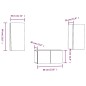 vidaXL Set de muebles para TV 3 pzas madera contrachapada gris Sonoma vidaXL Set de muebles para TV 3 pzas madera contrachapada gris Sonoma