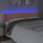 vidaXL Cabecero con LED de terciopelo rosa 203x16x78/88 cm vidaXL Cabecero con LED de terciopelo rosa 203x16x78/88 cm