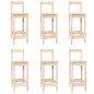 vidaXL Set de bar 7 piezas madera maciza de pino vidaXL Set de bar 7 piezas madera maciza de pino