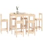 vidaXL Set de bar 7 piezas madera maciza de pino vidaXL Set de bar 7 piezas madera maciza de pino