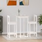 vidaXL Set de bar 3 piezas madera maciza de pino blanco vidaXL Set de bar 3 piezas madera maciza de pino blanco