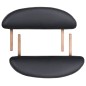 vidaXL Camilla de masaje plegable 4 cm de grosor 2 cojines negro vidaXL Camilla de masaje plegable 4 cm de grosor 2 cojines negro
