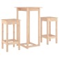 vidaXL Set de bar 3 piezas madera maciza de pino vidaXL Set de bar 3 piezas madera maciza de pino
