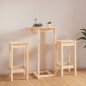 vidaXL Set de bar 3 piezas madera maciza de pino vidaXL Set de bar 3 piezas madera maciza de pino