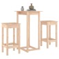 vidaXL Set de bar 3 piezas madera maciza de pino vidaXL Set de bar 3 piezas madera maciza de pino
