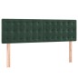vidaXL Cama box spring con colchón terciopelo verde oscuro 140x190 cm vidaXL Cama box spring con colchón terciopelo verde oscuro 140x190 cm