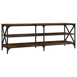 vidaXL Mueble para TV madera contrachapada roble ahumado 140x40x50 cm