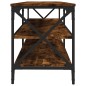 vidaXL Mueble para TV madera contrachapada roble ahumado 140x40x50 cm vidaXL Mueble para TV madera contrachapada roble ahumado 140x40x50 cm