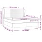 vidaXL Cama box spring con colchón tela gris taupe 160x200 cm vidaXL Cama box spring con colchón tela gris taupe 160x200 cm
