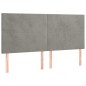 vidaXL Cama box spring con colchón terciopelo gris claro 160x200 cm vidaXL Cama box spring con colchón terciopelo gris claro 160x200 cm