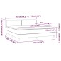 vidaXL Cama box spring con colchón tela color crema 160x200 cm vidaXL Cama box spring con colchón tela color crema 160x200 cm