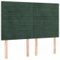 vidaXL Cama box spring con colchón terciopelo verde oscuro 140x190 cm vidaXL Cama box spring con colchón terciopelo verde oscuro 140x190 cm