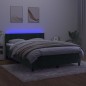 vidaXL Cama box spring colchón y LED terciopelo verde oscuro 140x190cm vidaXL Cama box spring colchón y LED terciopelo verde oscuro 140x190cm