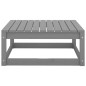 vidaXL Muebles de jardín 2 piezas gris madera maciza de pino vidaXL Muebles de jardín 2 piezas gris madera maciza de pino