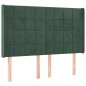 vidaXL Cama box spring colchón y LED terciopelo verde oscuro 140x190cm vidaXL Cama box spring colchón y LED terciopelo verde oscuro 140x190cm