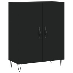 vidaXL Aparador de madera de ingeniería negro 69,5x34x90 cm