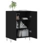 vidaXL Aparador de madera de ingeniería negro 69,5x34x90 cm vidaXL Aparador de madera de ingeniería negro 69,5x34x90 cm