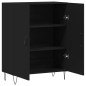 vidaXL Aparador de madera de ingeniería negro 69,5x34x90 cm vidaXL Aparador de madera de ingeniería negro 69,5x34x90 cm