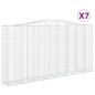 vidaXL Cestas de gaviones 7 uds forma de arco hierro 400x50x200/220 cm vidaXL Cestas de gaviones 7 uds forma de arco hierro 400x50x200/220 cm